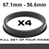 Wheel hub centring ring  67.1mm ->56.6mm