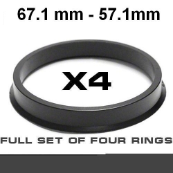Центрирующее кольцо для алюминиевых дисков 67.1mm ->57.1мм ― AUTOERA.LV