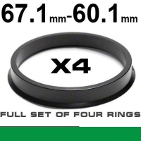 Wheel hub centring ring 67.1mm - 60.1mm
