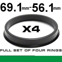 Wheel hub centring ring 69.1mm ->56.1mm