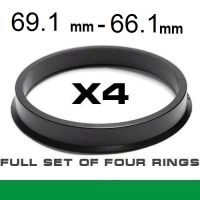 Wheel hub centring ring  69.1mm ->66.1mm
