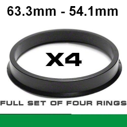 Центрирующее кольцо для алюминиевых дисков  63.3mm ->54.1mm ― AUTOERA.LV