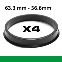 Wheel hub centring ring 63.3mm ->56.6mm