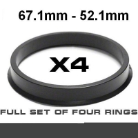 Центрирующее кольцо для алюминиевых дисков 67.1мм ->⌀52.1мм