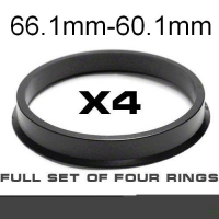 Центрирующее кольцо для алюминиевых дисков 66.1mm ->60.1mm