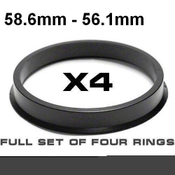 Центрирующее кольцо для алюминиевых дисков 58.6mm ->56.1мм ― AUTOERA.LV