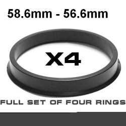 Центрирующее кольцо для алюминиевых дисков 58.6mm ->56.6mm ― AUTOERA.LV