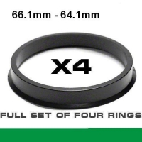 Центрирующее кольцо для алюминиевых дисков 66.1mm ->64.1мм