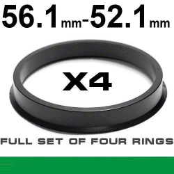 Центрирующее кольцо для алюминиевых дисков 56.1mm ->52.1mm ― AUTOERA.LV