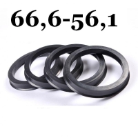 Centrējošs gredzens alumīnija diskiem 66.6mm ->56.1mm