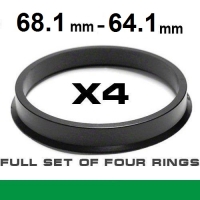 Wheel hub centring ring  68.1mm ->64.1mm