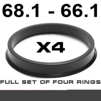 Центрирующее кольцо для алюминиевых дисков  68.1мм ->66.1мм
