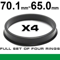Центрирующее кольцо для алюминиевых дисков  70.1мм ->65.0мм