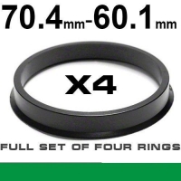 Wheel hub centring ring 70.4mm - 60.1mm
