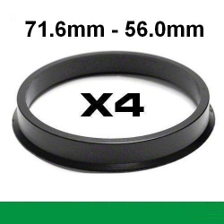 Центрирующее кольцо для алюминиевых дисков/⌀71.6mm ->⌀56.0mm ― AUTOERA.LV
