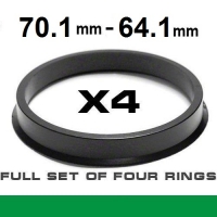 Центрирующее кольцо для алюминиевых дисков/⌀70.1mm->⌀64.1mm