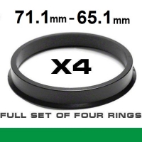 Центрирующее кольцо для алюминиевых дисков  71.1мм ->65.1мм
