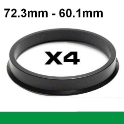 Центрирующее кольцо для алюминиевых дисков 72.3mm->60.1mm ― AUTOERA.LV