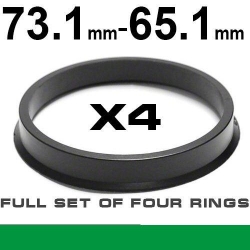 Центрирующее кольцо для алюминиевых дисков ⌀73.1mm ->⌀65.1mm ― AUTOERA.LV