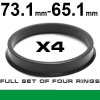 Wheel hub centring ring ⌀73.1mm ->⌀65.1mm