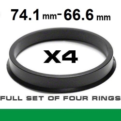 Центрирующее кольцо для алюминиевых дисков  74.1mm ->65.1mm ― AUTOERA.LV