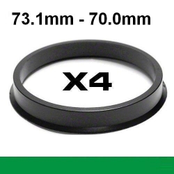 Центрирующее кольцо для алюминиевых дисков /⌀73.1mm ->⌀70.0mm ― AUTOERA.LV