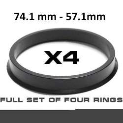 Центрирующее кольцо для алюминиевых дисков/ 74.1mm->57.1mm ― AUTOERA.LV