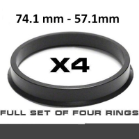 Wheel hub centring ring / 74.1mm->57.1mm