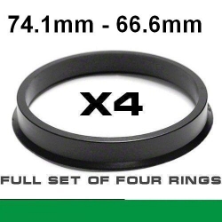Центрирующее кольцо для алюминиевых дисков 74.1mm ->66.6мм ― AUTOERA.LV