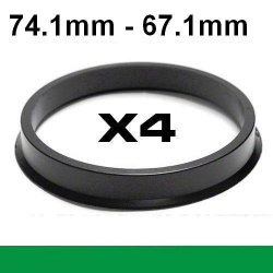 Центрирующее кольцо для алюминиевых дисков ⌀74.1mm ->⌀67.1mm ― AUTOERA.LV