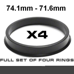 Центрирующее кольцо для алюминиевых дисков ⌀74.1mm ->⌀71.6mm ― AUTOERA.LV