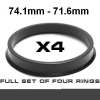 Центрирующее кольцо для алюминиевых дисков ⌀74.1mm ->⌀71.6mm