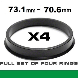Spigot ring for alloy wheels 73.1mm ->70.6mm  ― AUTOERA.LV