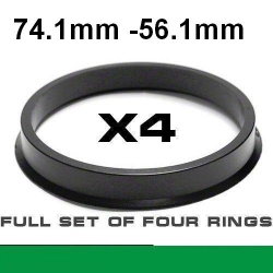 Центрирующее кольцо для алюминиевых дисков 74.1mm ->56.1mm ― AUTOERA.LV