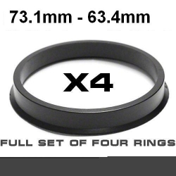 Центрирующее кольцо для алюминиевых дисков  73.1->63.4mm ― AUTOERA.LV