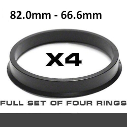 Центрирующее кольцо для алюминиевых дисков ⌀82.0mm ->⌀66.6mm ― AUTOERA.LV