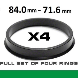Центрирующее кольцо для алюминиевых дисков 84.0->71.6мм ― AUTOERA.LV