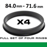 Центрирующее кольцо для алюминиевых дисков 84.0->71.6мм