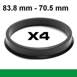 Центрирующее кольцо для алюминиевых дисков /⌀83.8mm ->⌀70.5mm ― AUTOERA.LV