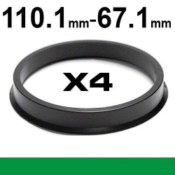 Центрирующее кольцо для алюминиевых дисков 110.1mm - 67.1мм ― AUTOERA.LV