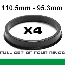 Центрирующее кольцо для алюминиевых дисков ⌀110.5mm ->⌀95.3mm ― AUTOERA.LV