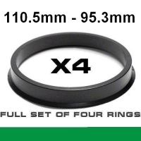 Wheel hub centring ring  ⌀110.5mm ->⌀95.3mm