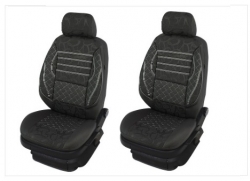 2x Front textile seat covers, universal fit   ― AUTOERA.LV