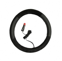 Steering wheel cover with heat  37 - 39,5cm (heated, 12V) ― AUTOERA.LV