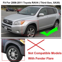 Dubļu sargi Toyota RAV4 (2006-2012) / versija bez arkas plast.uzlikas