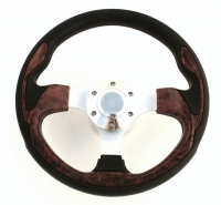 Sport steering wheel, wood imitation
