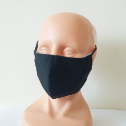 Washable face mask, textile, black ― AUTOERA.LV