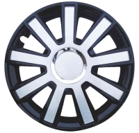 Wheel covers set - Flash Black Silver, 15"