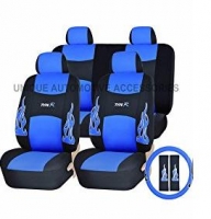 Seat cover set - SPORT FLAME BLUE