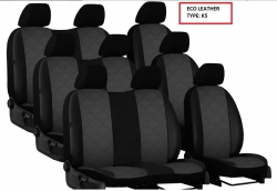 Seat covers VW T5/Caravelle (2003-2013) / ecoskin, 9-seats ― AUTOERA.LV